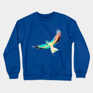 Lilac Breasted Roller Art Crewneck Sweatshirt